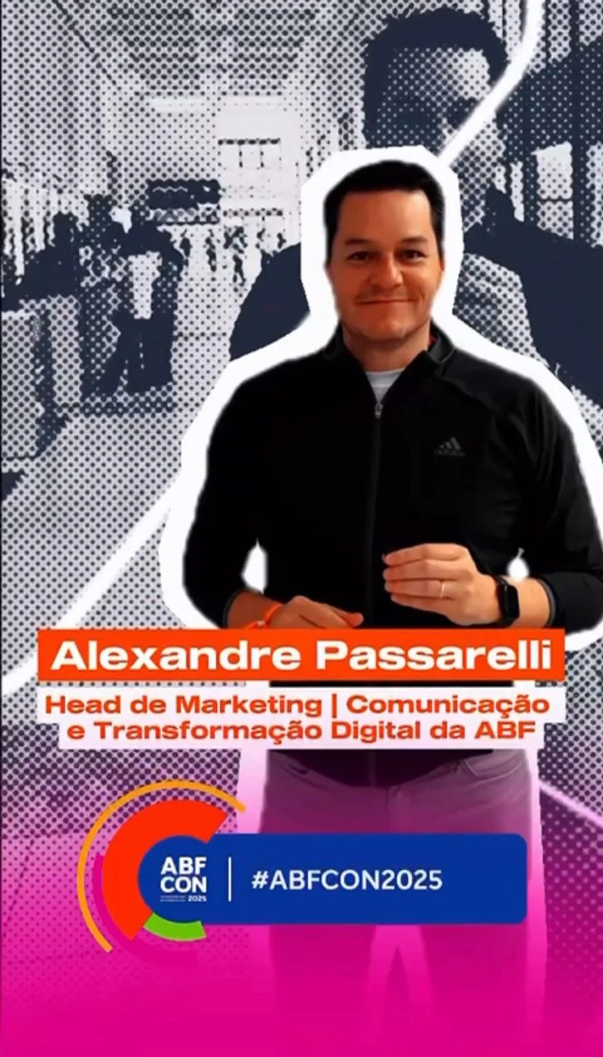 Registro de Alexandre Passarelli na comunicação da ABF CON