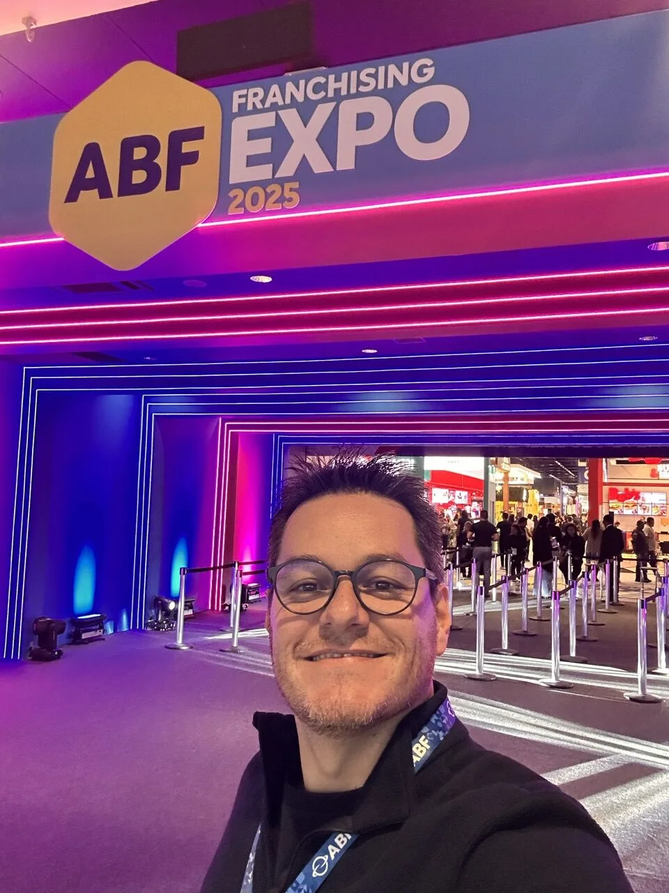 Alexandre Passarelli na entrada da ABF Expo 2025