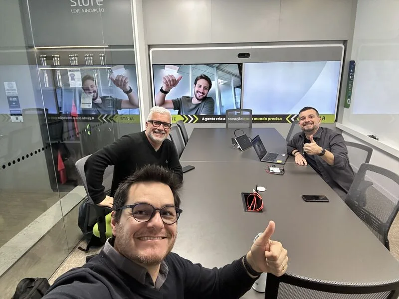 Alexandre Passarelli em reunião durante agenda de Florianópolis