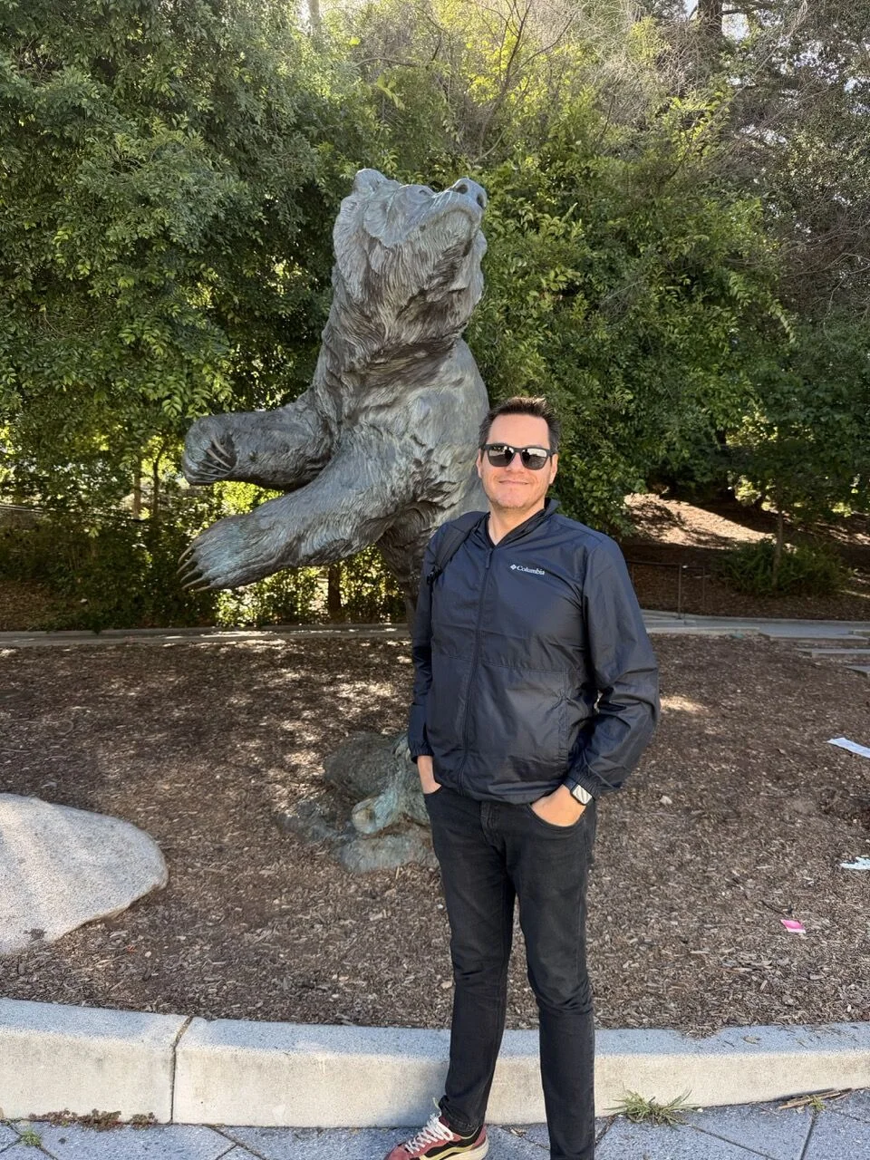 Alexandre Passarelli em visita ao campus de Berkeley