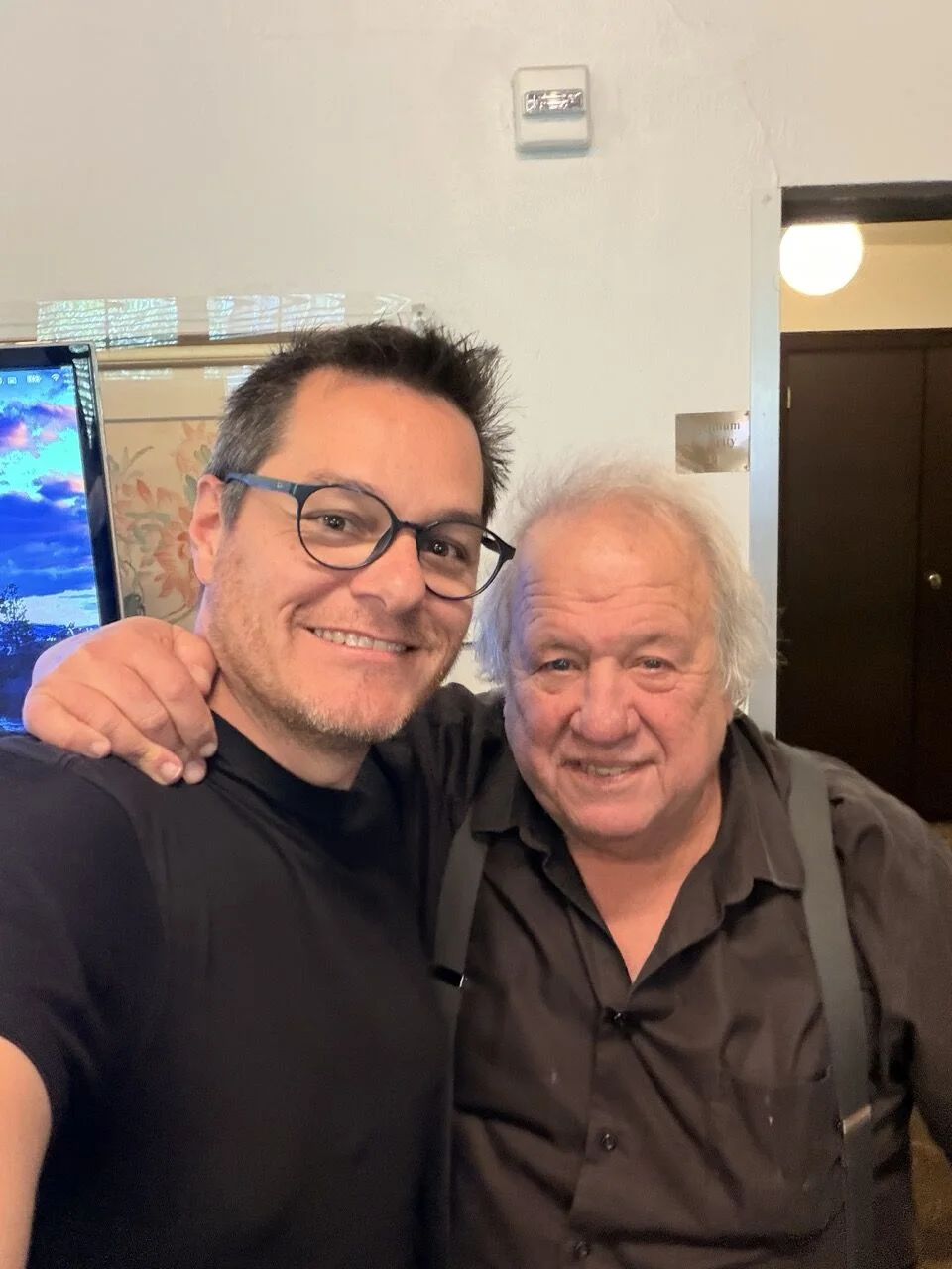 Alexandre Passarelli com participante da imersão em Berkeley